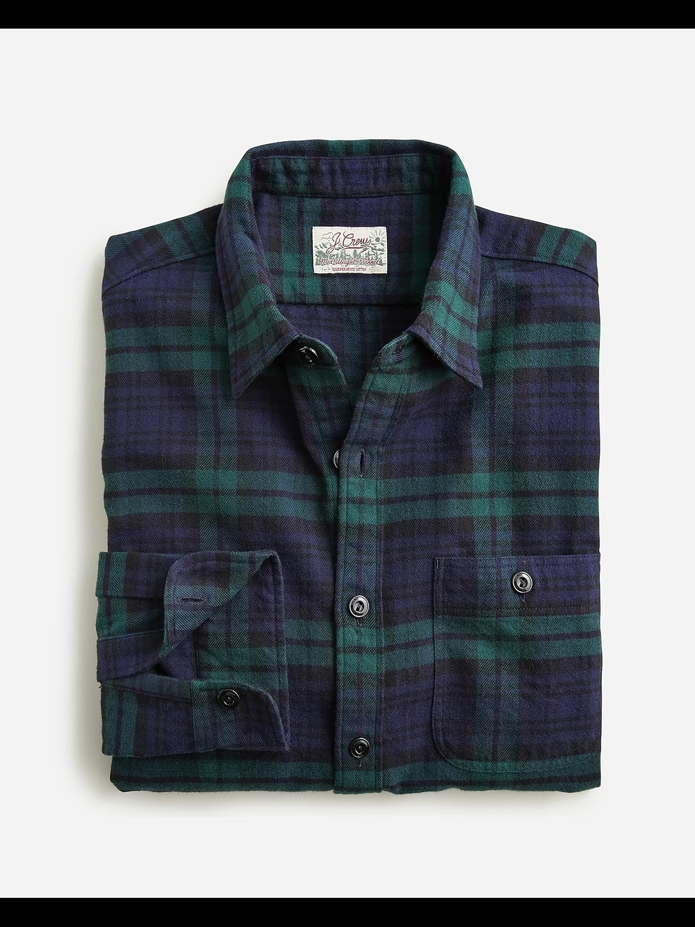 J.Crew Midweight flannel workshirt in regenerative cotton Hemp XL